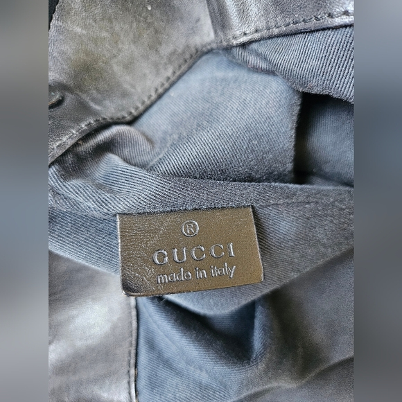GUCCI tote black denim interlocking G Vintage - Picture 4 of 15